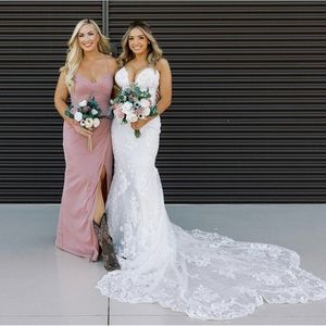 Pink wedding guest dress